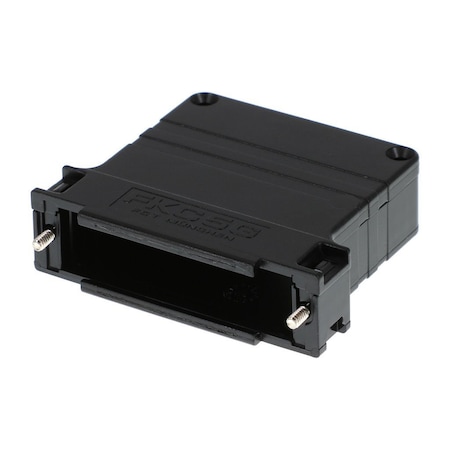 Molex Fct Plastic Backshell For D-Sub Connector, Black, Shell Size 5, Straight Cable Outlet 1731110028